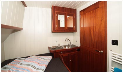 Aaltje Engelina Kabine mit Doppelbett