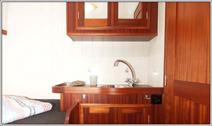 Aaltje Engelina Kabine mit Doppelbett