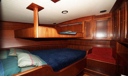 Vissermanaak Kikkerkoning slaapkamer voorin