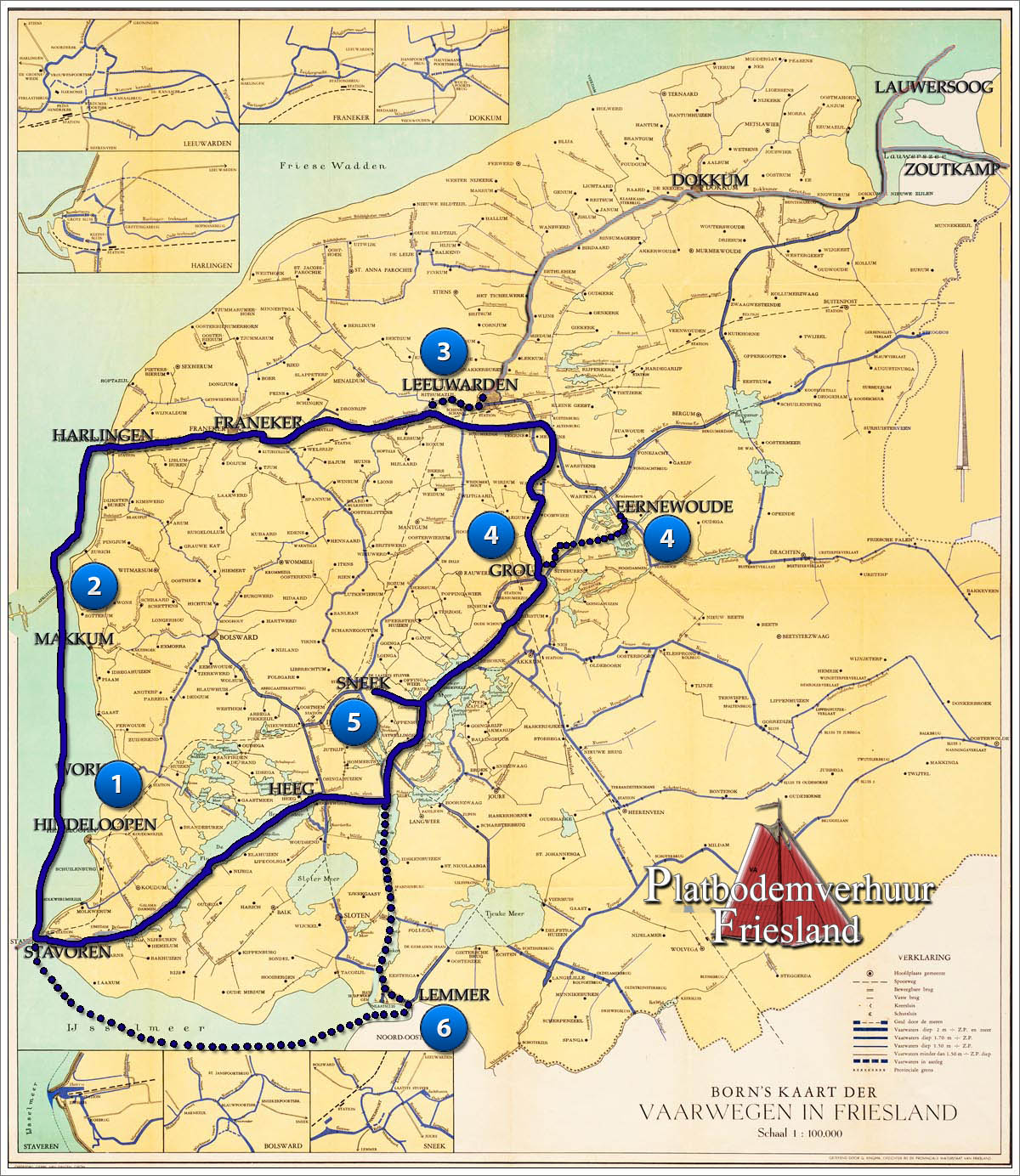 Rondje Friesland vanuit Stavoren